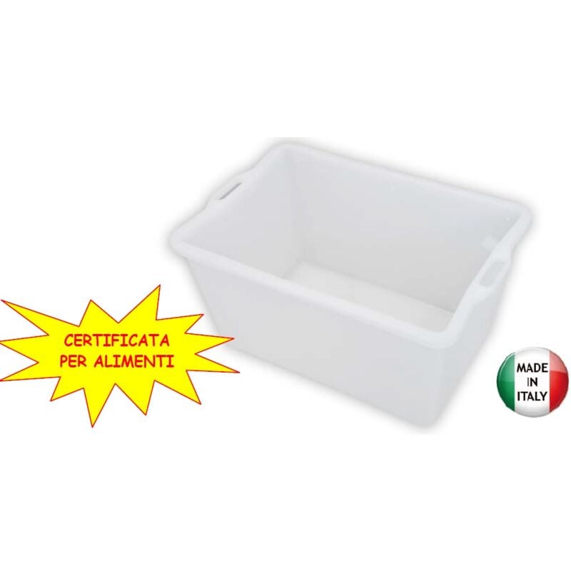 foto del prodotto ceste cesta porta pane chiusa cm.65x43x33,5h in polietilene per alimenti lt. 70