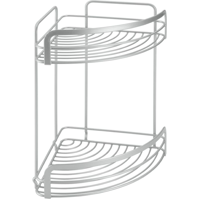foto del prodotto cestello angolare per doccia a 2 ripiaiani 20x20x30 polytherm metaltex