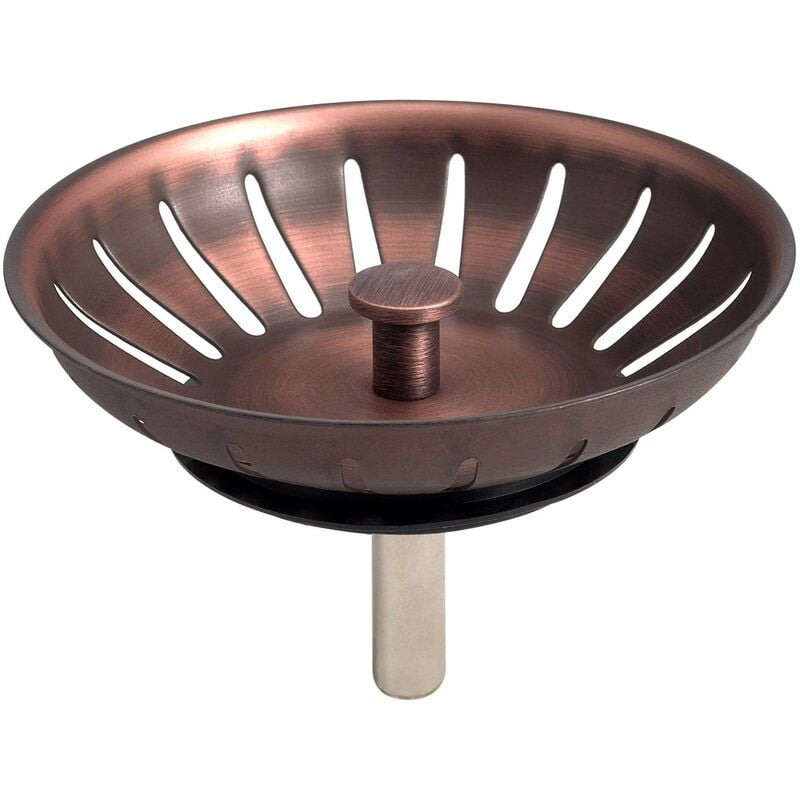 foto del prodotto cestello di ricambio rame antico per pilette lavello cucina l.b. plast dc1158-cop rame