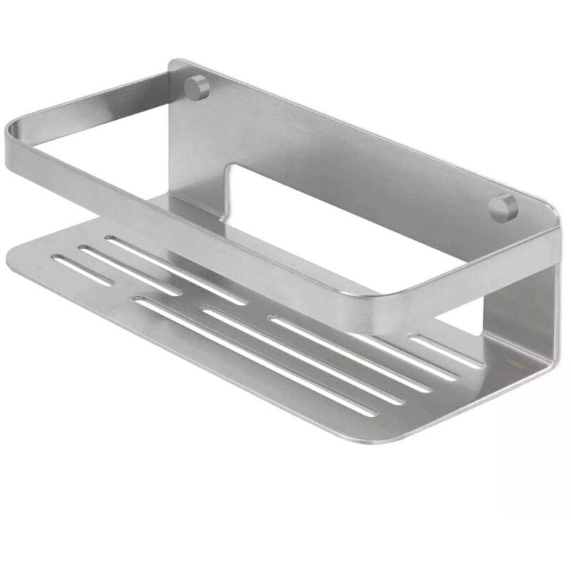foto del prodotto cestello doccia, inox, acciaio inossidabile spazzolato, piccolo tiger