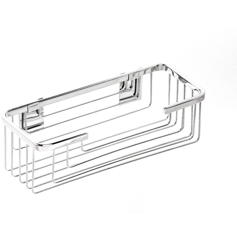 foto del prodotto cestello doccia rettangolare a filo lucido in acciaio inox aisi 304 mod. top line