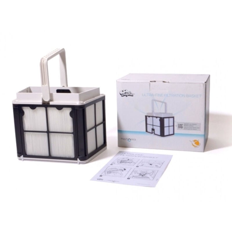 foto del prodotto cestello filtrante con cartucce gradazione fine 50 micron robot piscina maytronics dolphin poolstyle ag plus advance e10 e20 e25 s100