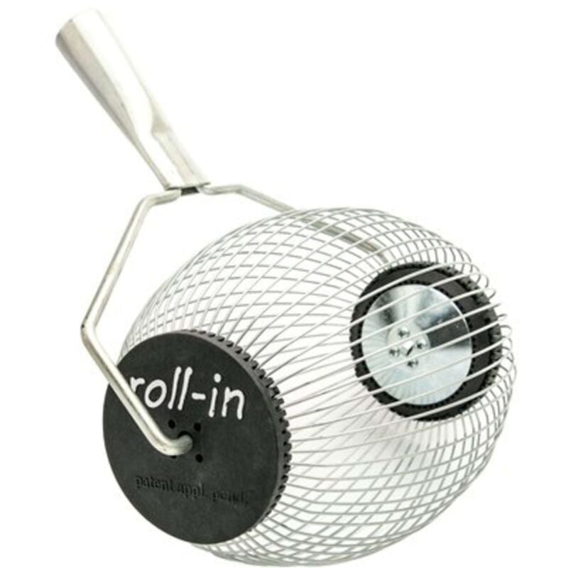 foto del prodotto cestello raccoglitore roll in small 3,5 lt oggetti 10 mm con divaricatore per noci nocciole mandorle ghiande olive senza manico