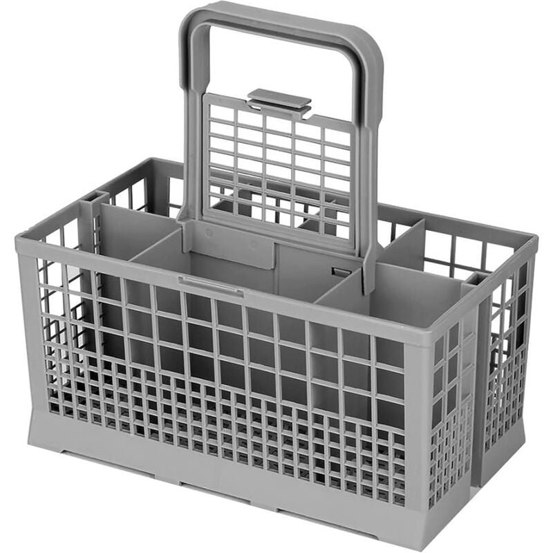 foto del prodotto cestello universale per posate per lavastoviglie electrolux, bosch, hotpoint, neff, siemens, smeg, plastica, grigio