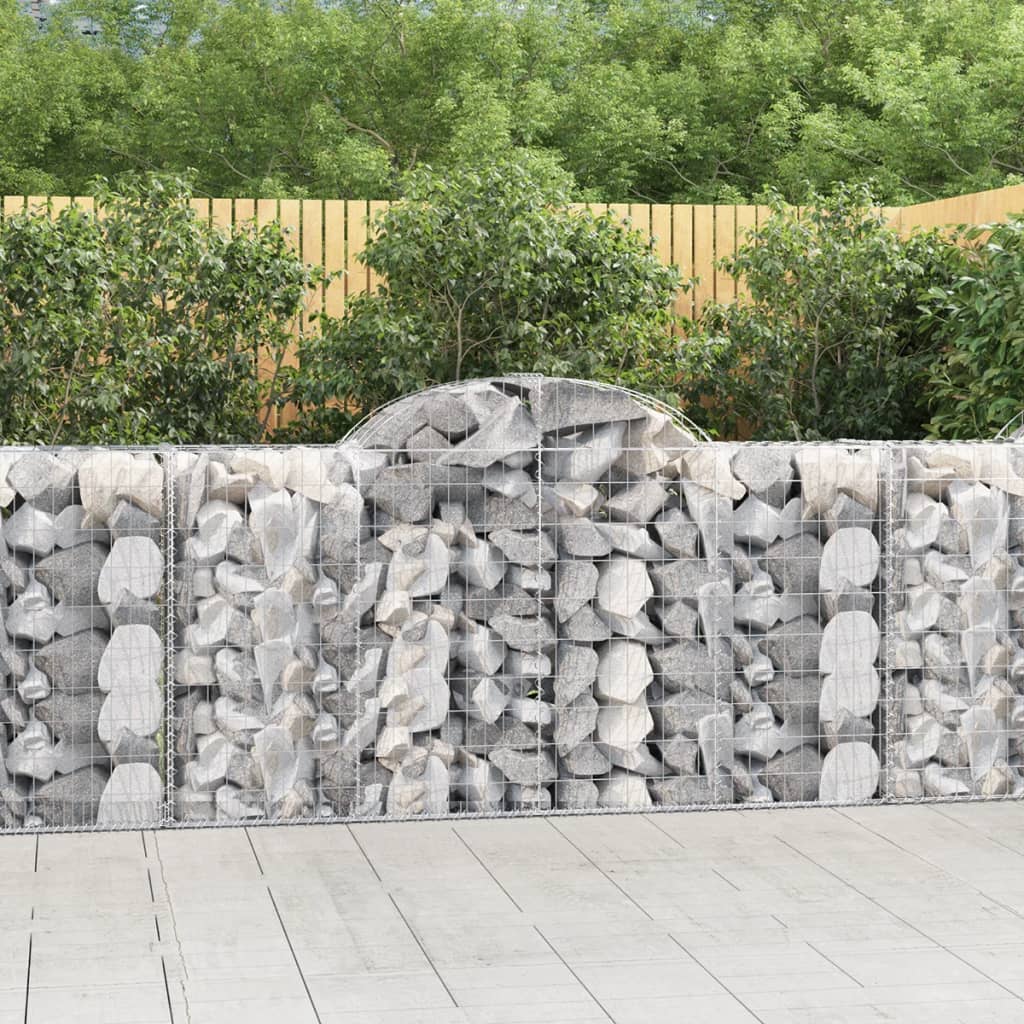foto del prodotto cesti gabbioni ad arco 2 pz 200x50x100 120 cm ferro zincatocod mxl 100055
