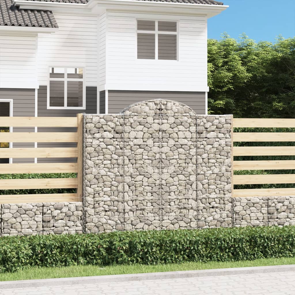 foto del prodotto cesti gabbioni ad arco 2 pz 200x50x180 200 cm ferro zincatocod mxl 77150