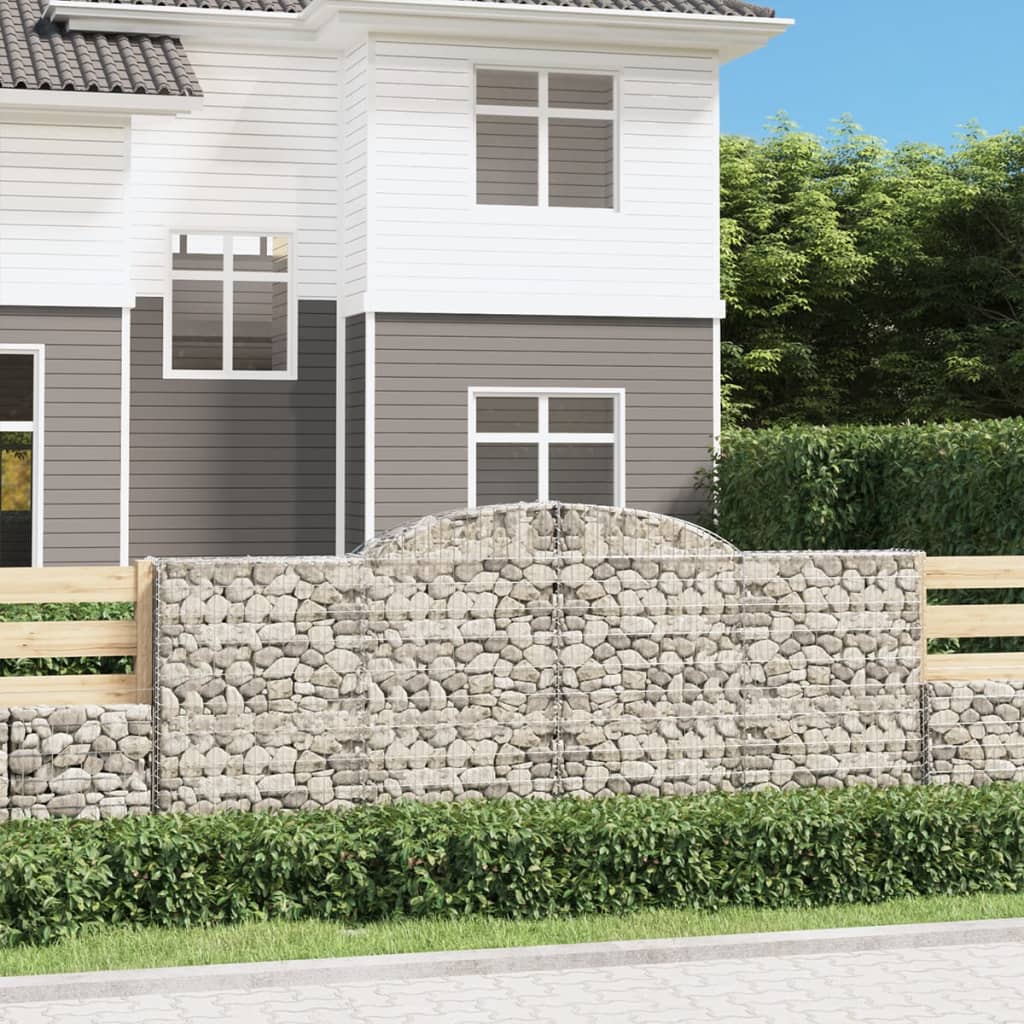 foto del prodotto cesti gabbioni ad arco 2 pz 300x50x120 140 cm ferro zincatocod mxl 124102