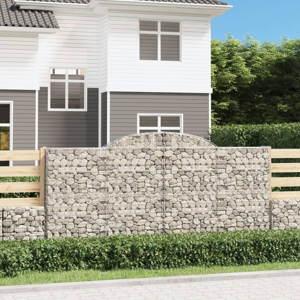 foto del prodotto cesti gabbioni ad arco 2 pz 300x50x140 160 cm ferro zincatocod mxl 76164