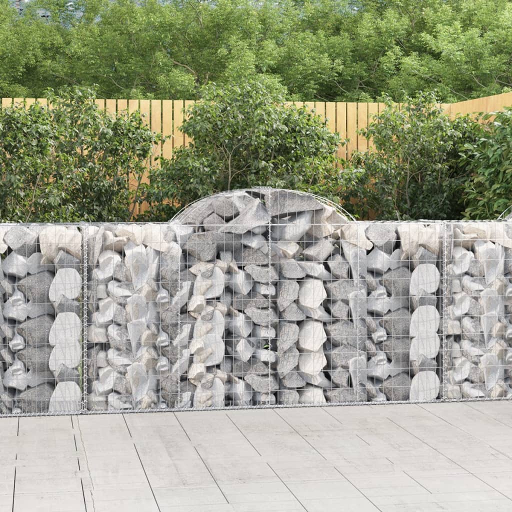foto del prodotto cesti gabbioni ad arco 4 pz 200x50x100 120 cm ferro zincatocod mxl 100066
