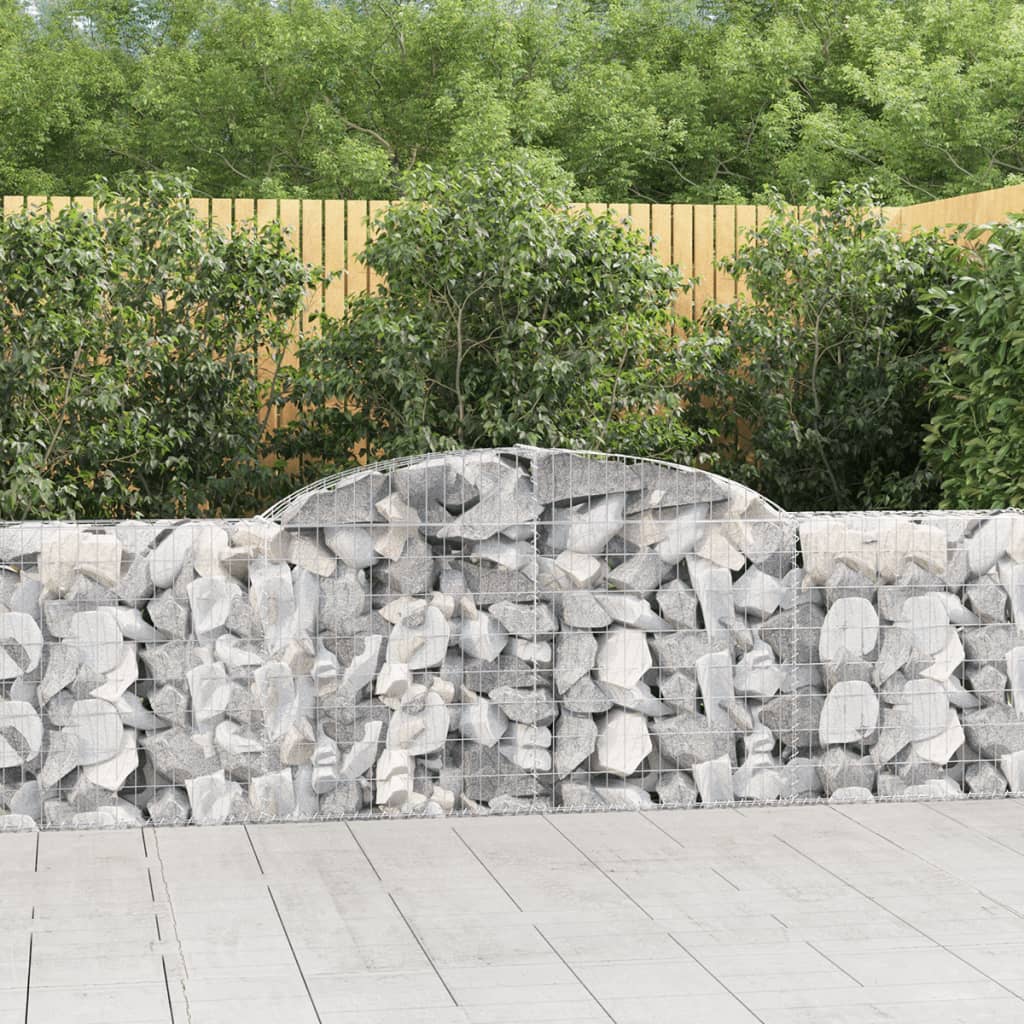foto del prodotto cesti gabbioni ad arco 4 pz 300x30x80 100 cm ferro zincatocod mxl 124022