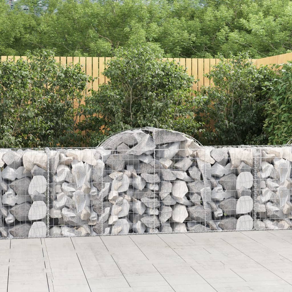 foto del prodotto cesti gabbioni ad arco 5 pz 200x50x80 100 cm ferro zincatocod mxl 77143