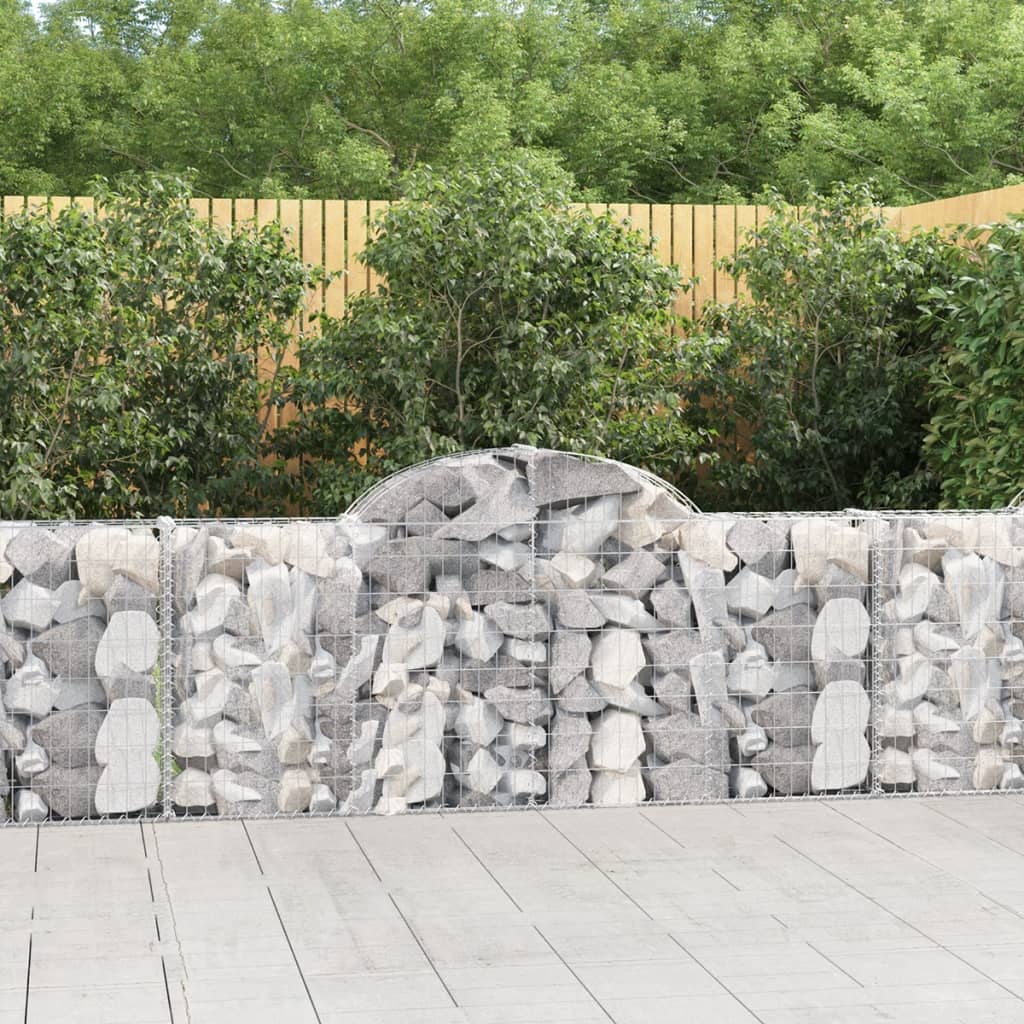 foto del prodotto cesti gabbioni ad arco 6 pz 200x30x80 100 cm ferro zincatocod mxl 100041
