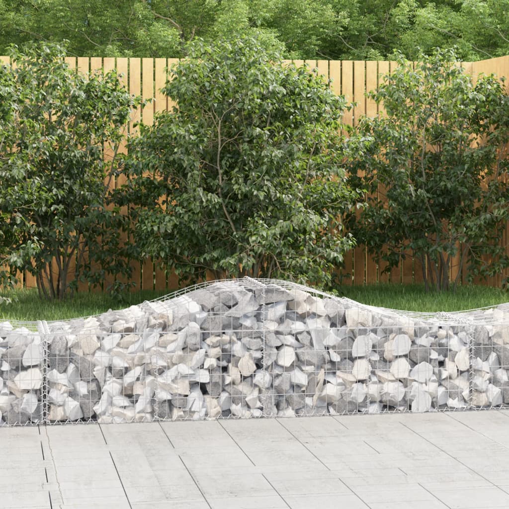 foto del prodotto cesti gabbioni ad arco 6 pz 200x50x40 60 cm ferro zincatocod mxl 99975