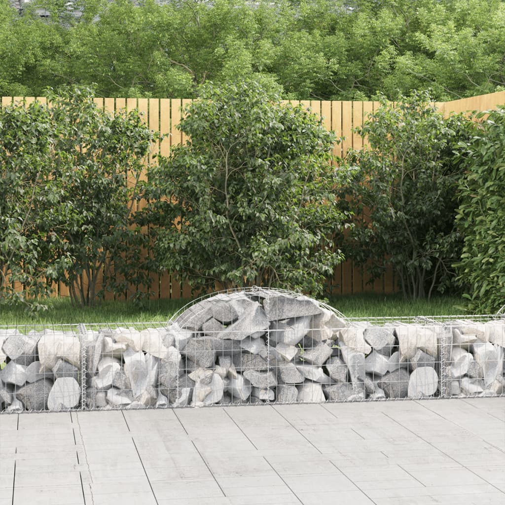 foto del prodotto cesti gabbioni ad arco 7 pz 200x50x40 60 cm ferro zincatocod mxl 125063