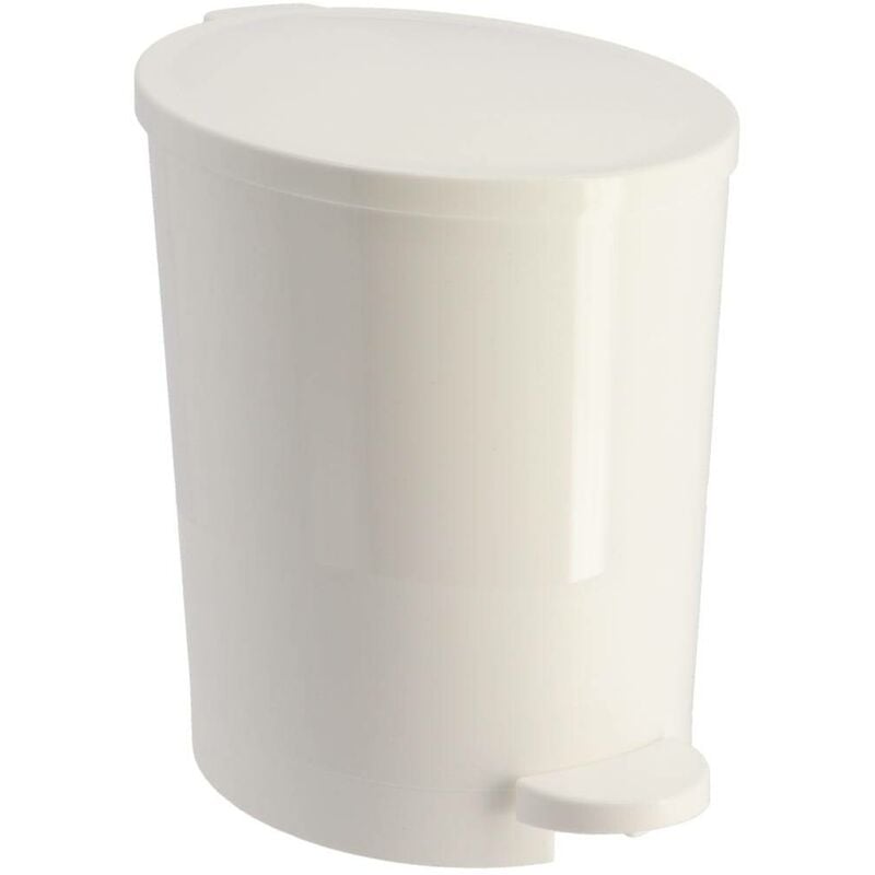 foto del prodotto cestino a pedale in pp con coperchio 4l bianco tendance