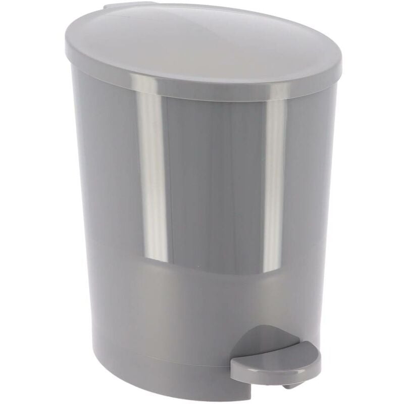 foto del prodotto cestino a pedale pp con coperchio 4l grigio tendance
