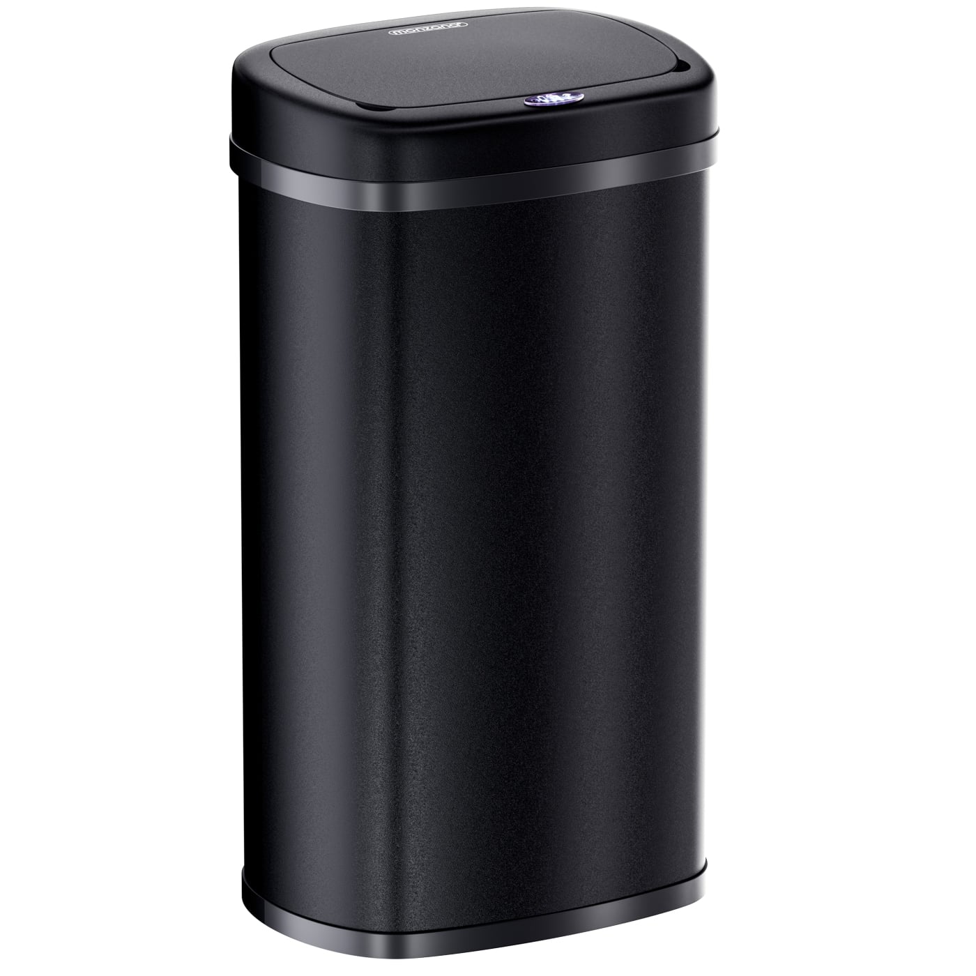 foto del prodotto cestino a sensore in acciaio inox nero 58l