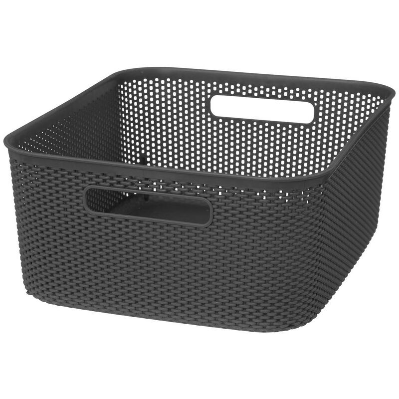 foto del prodotto cestino all uncinetto crochy 11l grigio 5five