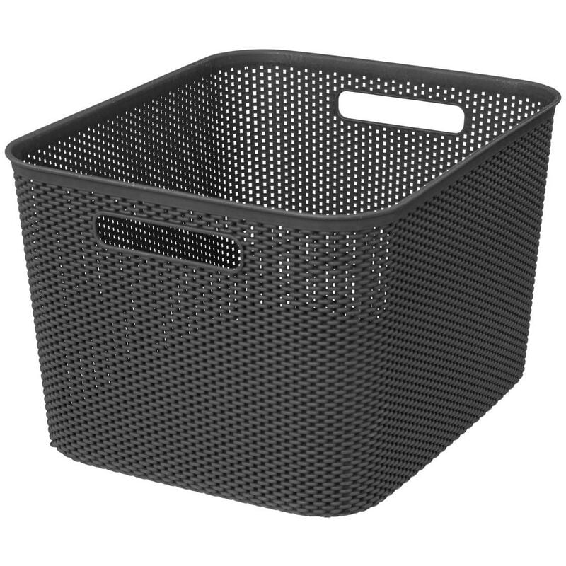 foto del prodotto cestino all uncinetto crochy 19l grigio 5five