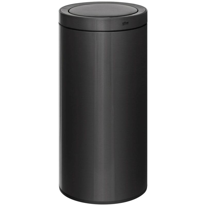 foto del prodotto cestino automatico delta in metallo nero 40l 5five
