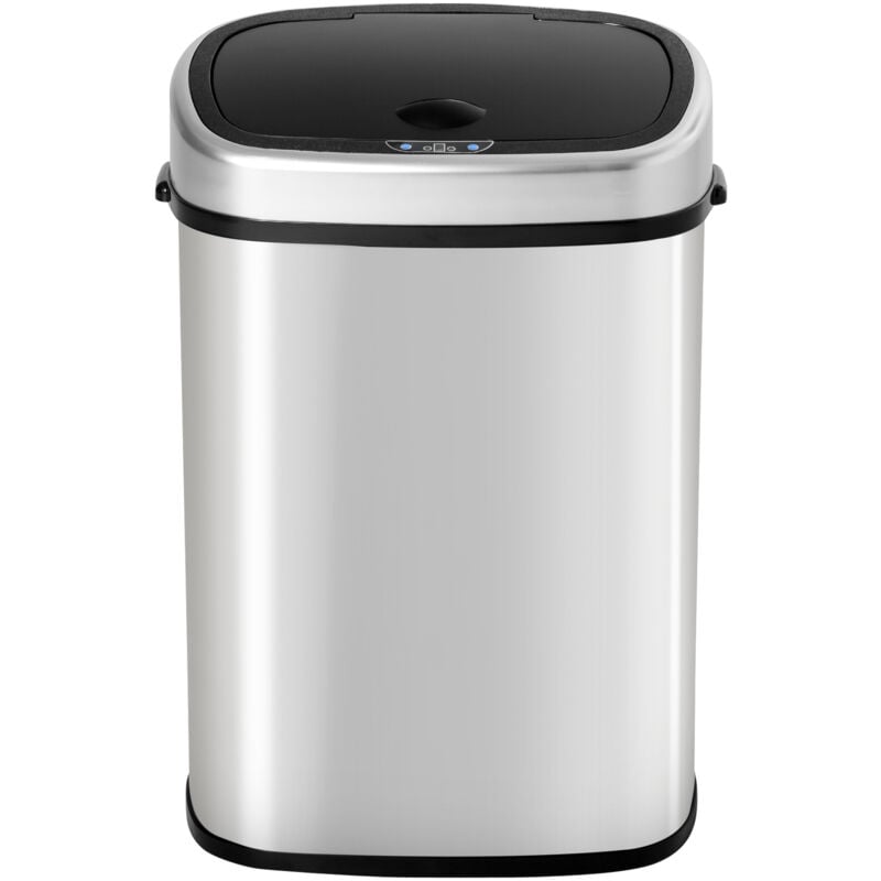 foto del prodotto cestino bidone pattumiera con coperchio a sensore cucina bagno 58l homcom