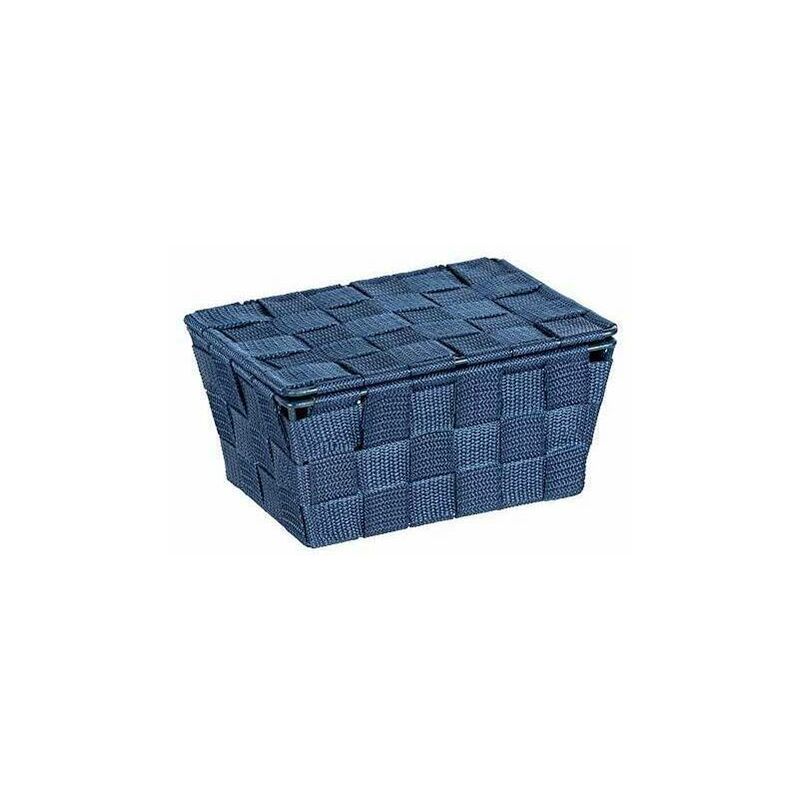 foto del prodotto cestino con coperchio adria blu