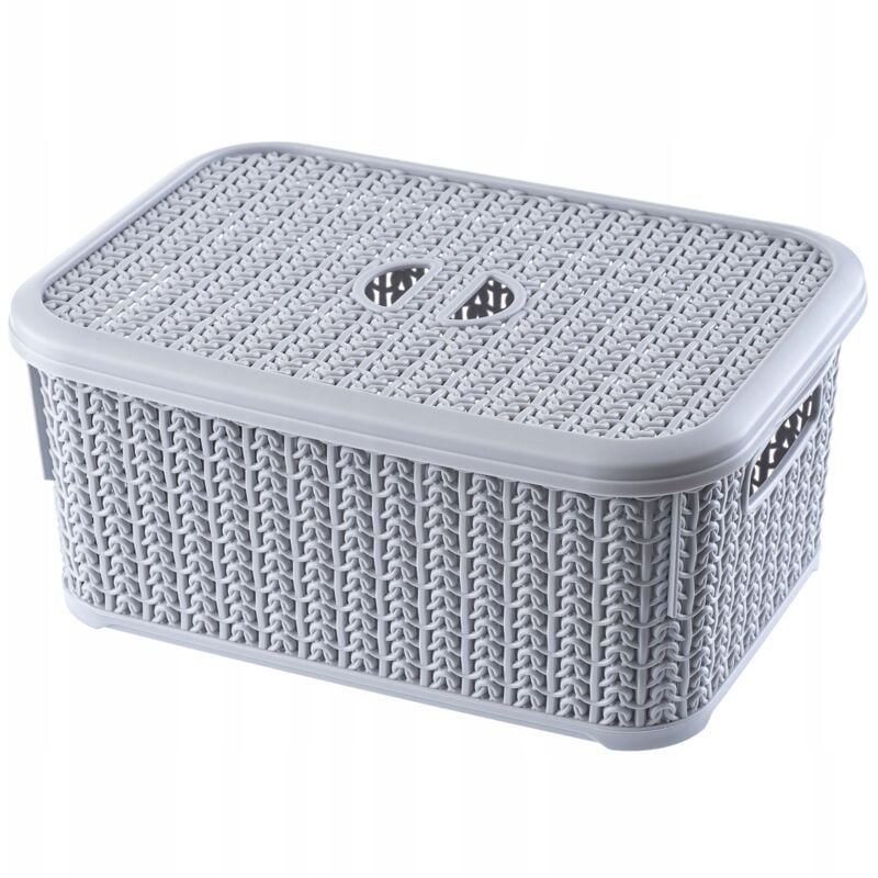 foto del prodotto cestino contenitore con coperchio cestino 6l colori kadax