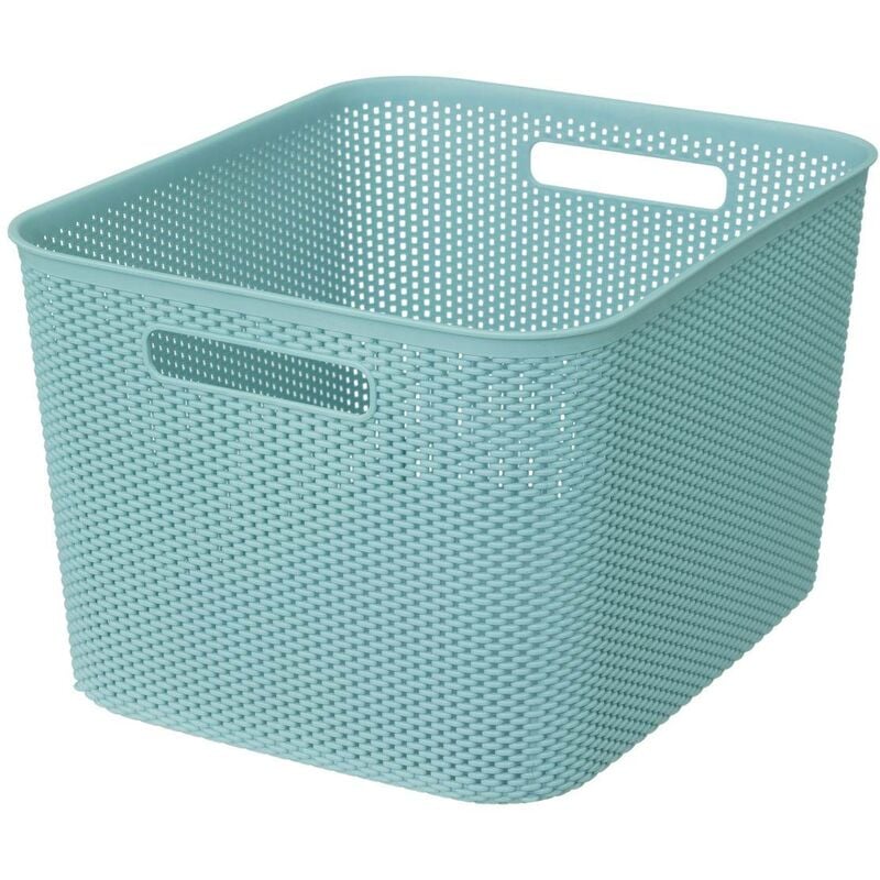 foto del prodotto cestino crochy 19l blu all uncinetto 5five