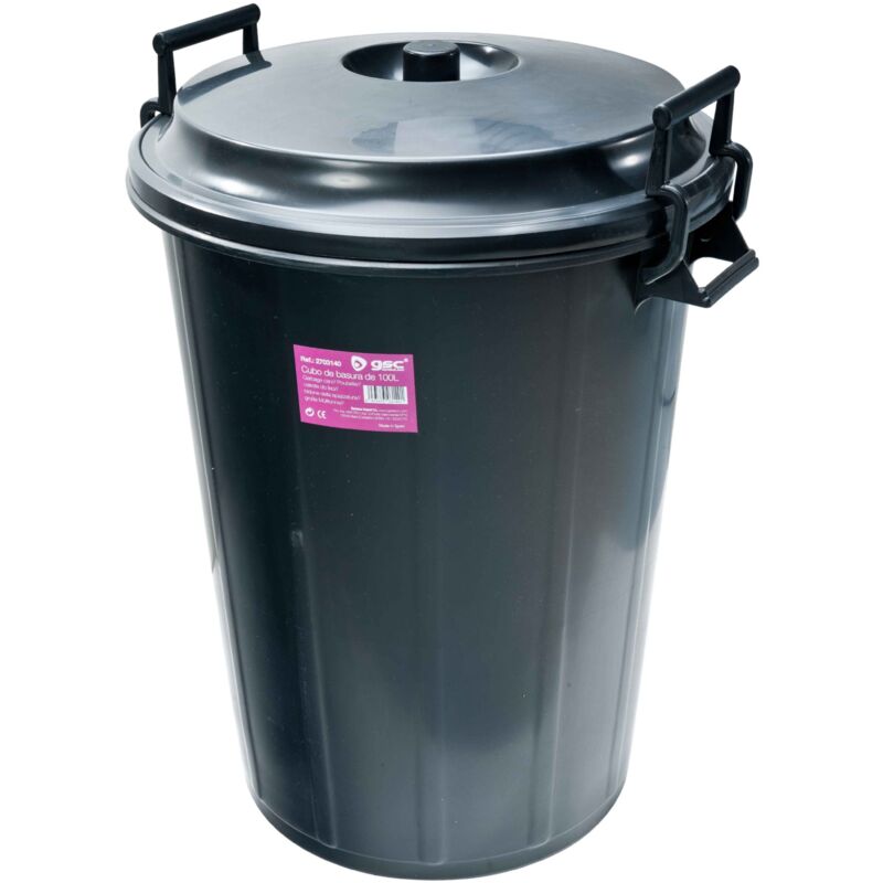 foto del prodotto cestino da giardino 100l con coperchio