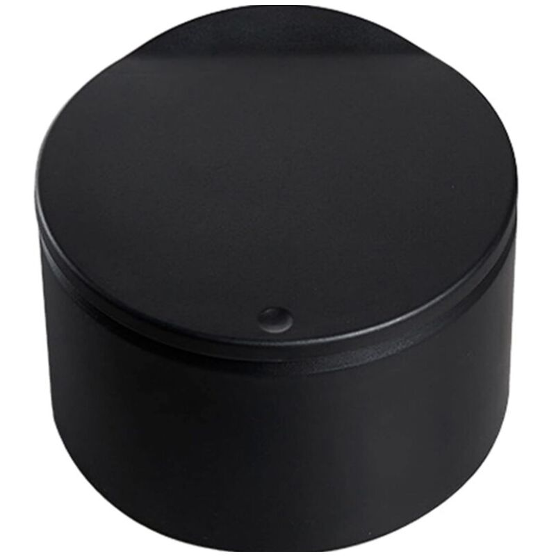 foto del prodotto cestino da tavolo con coperchio, mini cestino in plastica, piccolo cestino per cucina, camera da letto, bagno, ufficio, 19 12,5 cm nero sollbry