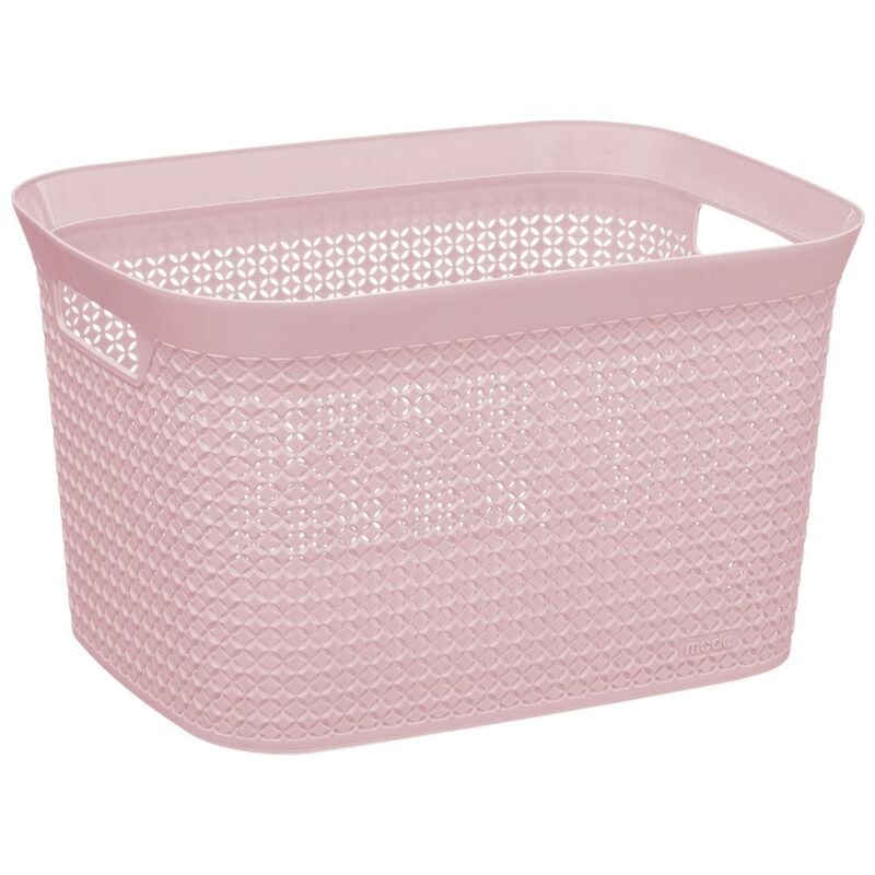 foto del prodotto cestino di plastica 25l scandinavo rosa 5five