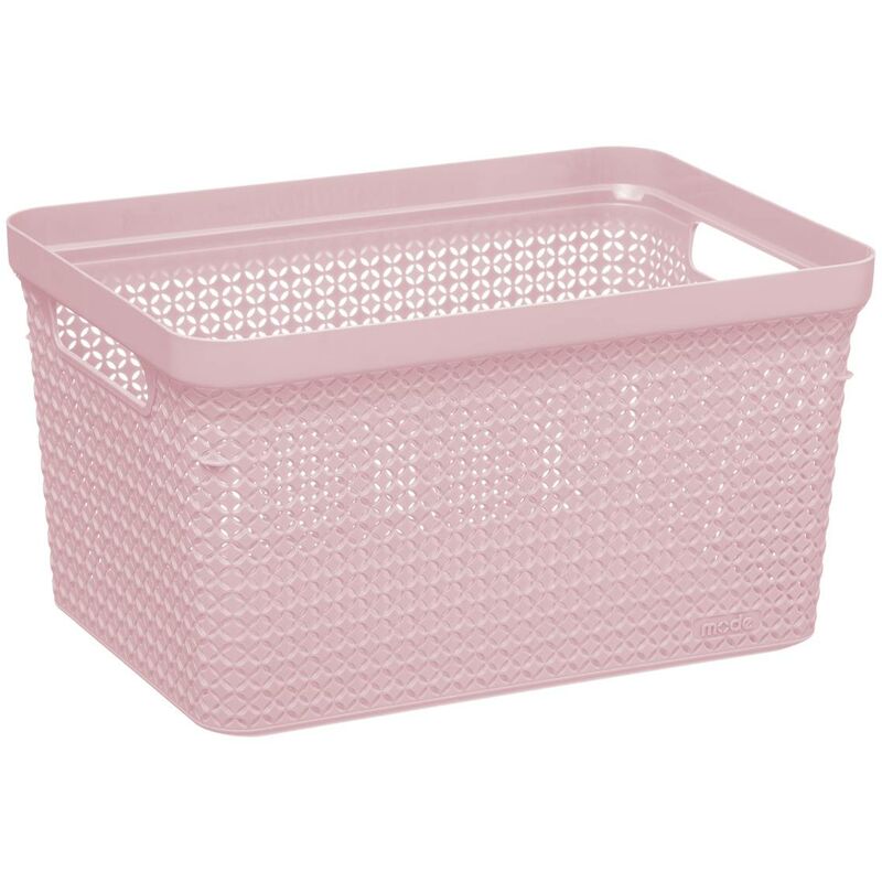 foto del prodotto cestino di plastica 5l scandinavo rosa 5five