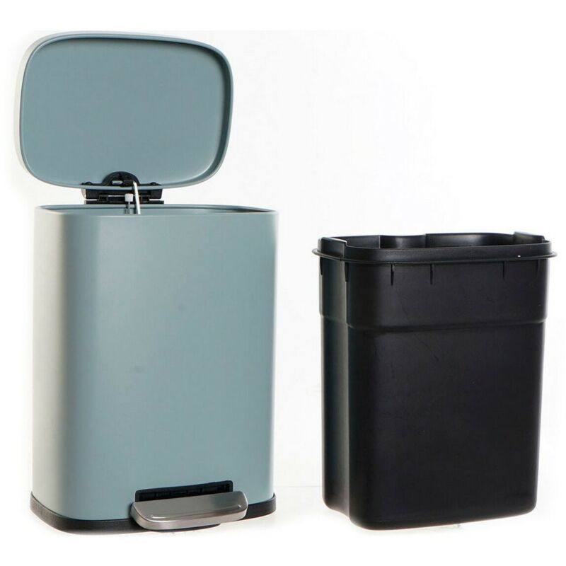 foto del prodotto cestino dkd home decor metallo grigio chiaro 5 l polipropilene di base