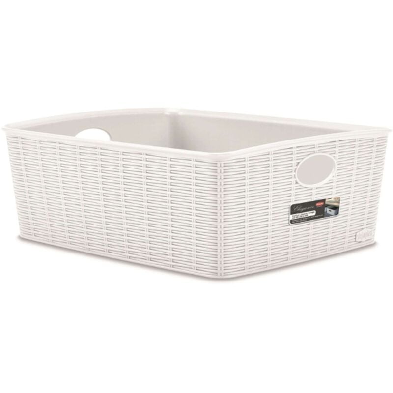 foto del prodotto cestino elegance bianco 36x29 h 13 stefanpl