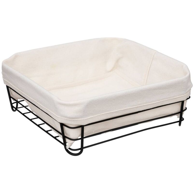 foto del prodotto cestino in acciaio 25cm beige nero 5five