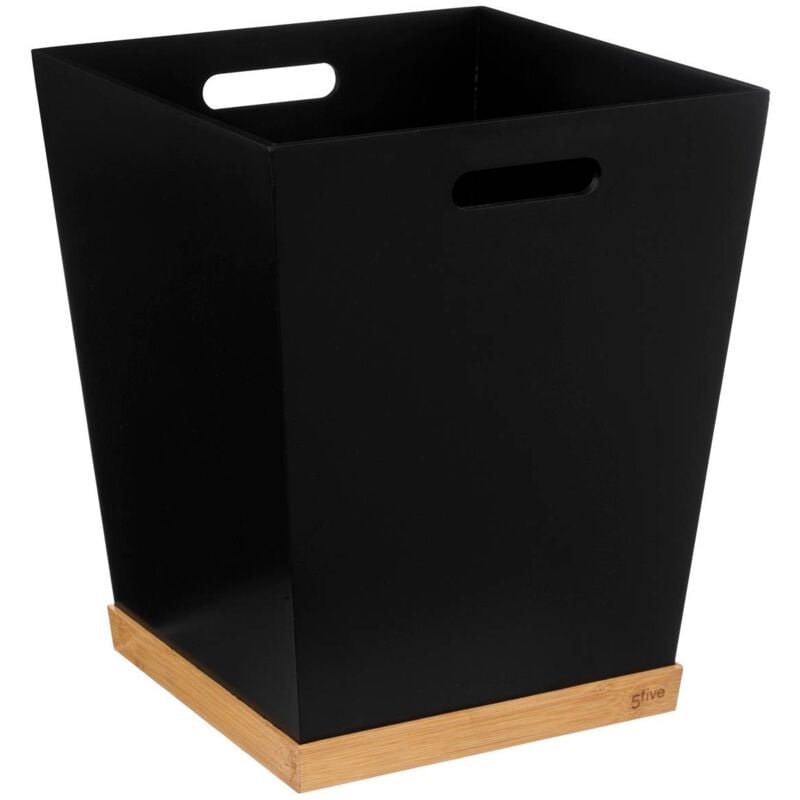 foto del prodotto cestino in bamb bava nero 5five