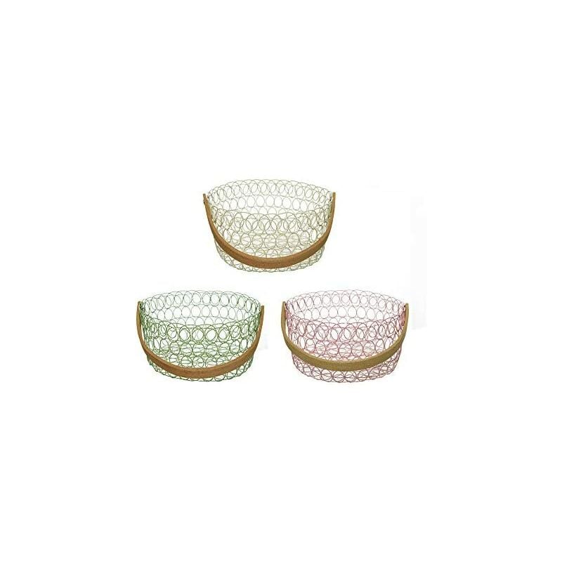 foto del prodotto cestino in metallo 20x10cm colori assortiti