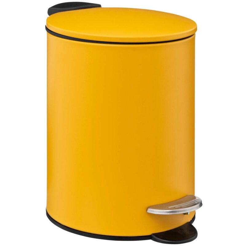 foto del prodotto cestino in metallo soft close 3l colorama giallo 5five