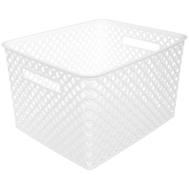 foto del prodotto cestino in plastica 19l folk bianco 5five
