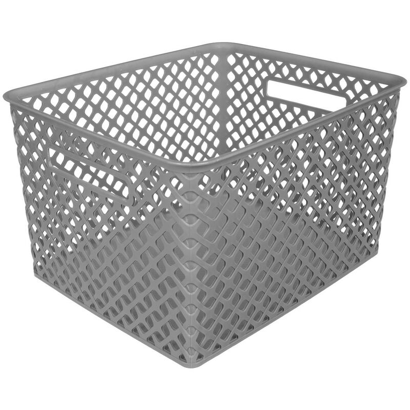 foto del prodotto cestino in plastica 19l folk grigio 5five