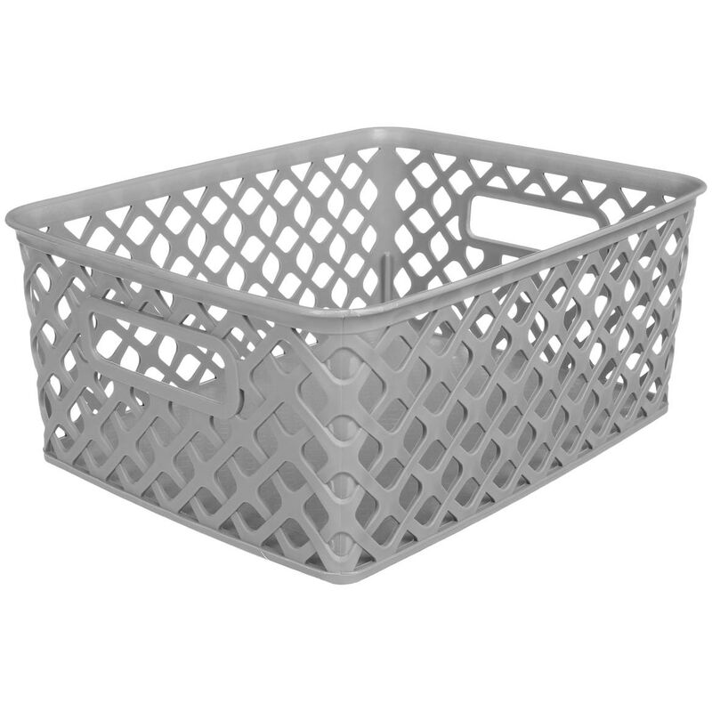 foto del prodotto cestino in plastica da 4l folk grigio 5five