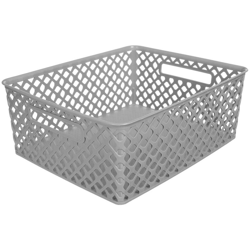 foto del prodotto cestino in plastica folk 11l grigio 5five