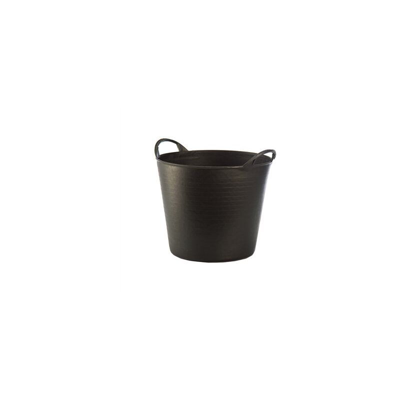 foto del prodotto cestino in plastica nero con due manici 26lt cap26 plasvidavi