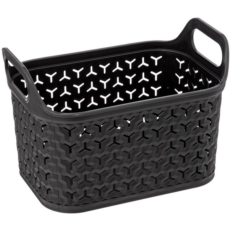 foto del prodotto cestino in plastica traforata 4l nero 5five
