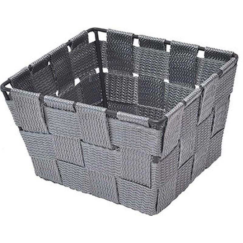 foto del prodotto cestino in poliestere grigio tendance