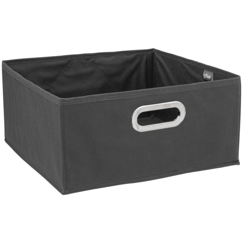 foto del prodotto cestino in tessuto mix n modul 31x15cm grigio antracite 5five