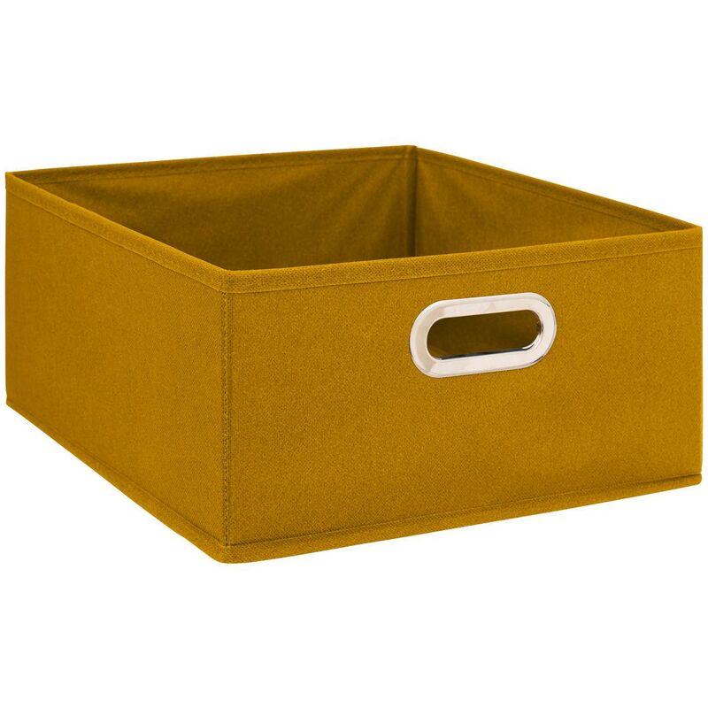 foto del prodotto cestino in velluto mix n modul 31x15cm giallo senape 5five