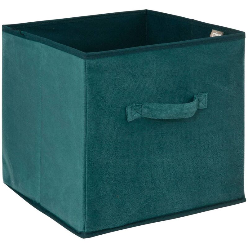 foto del prodotto cestino in velluto mix n modul 31x31cm blu 5five