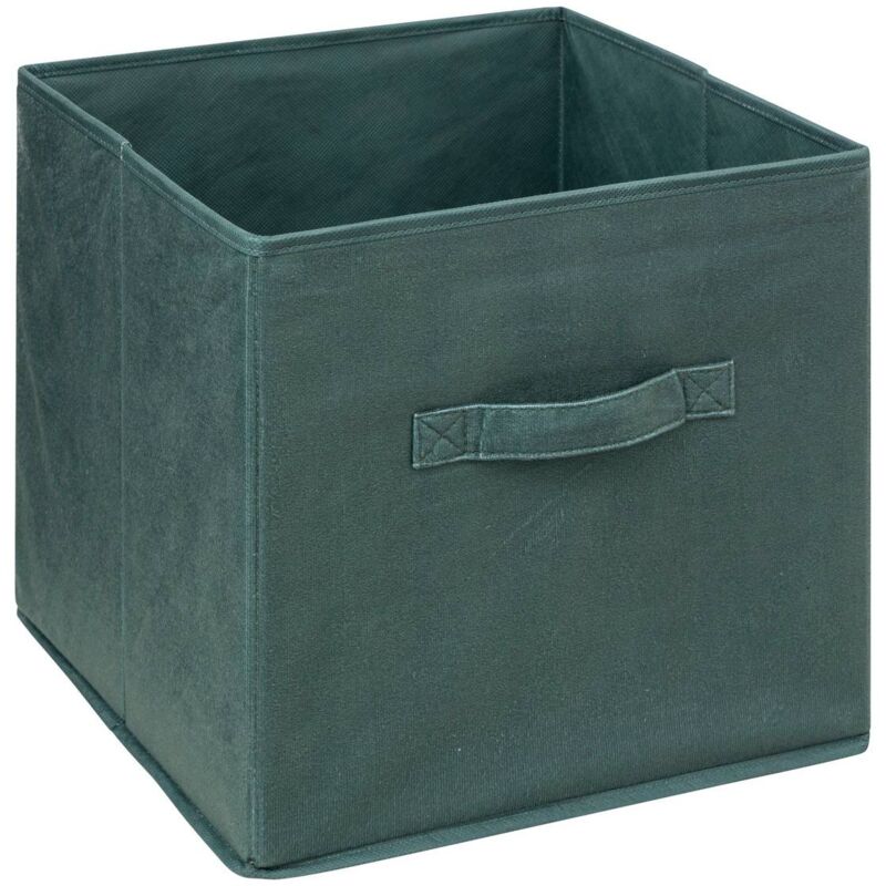 foto del prodotto cestino in velluto verde cachi mix n modul 31x31cm 5five