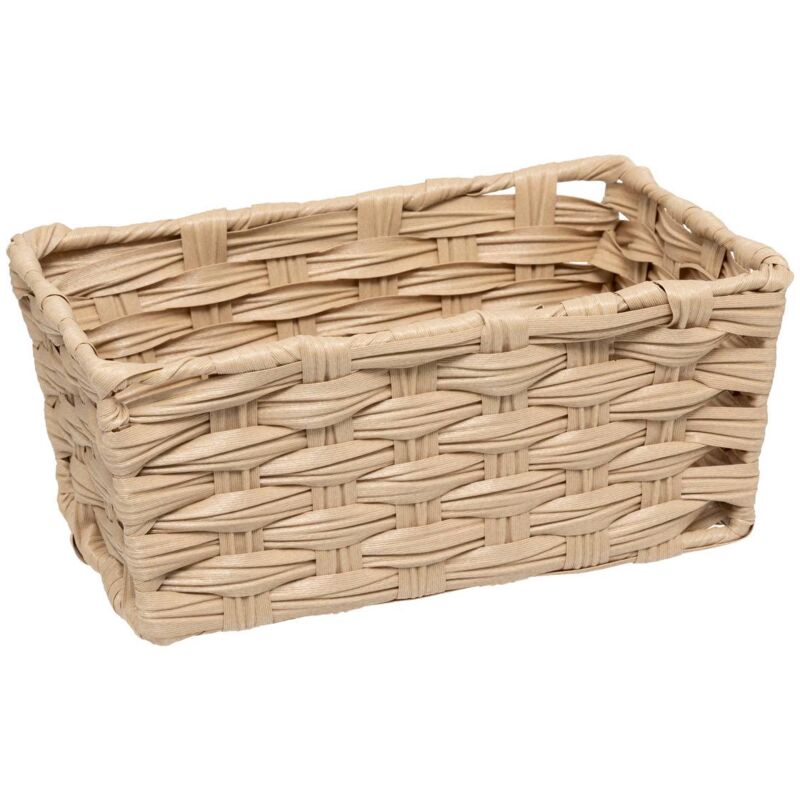 foto del prodotto cestino intrecciato effetto legno naturale 3l 5five